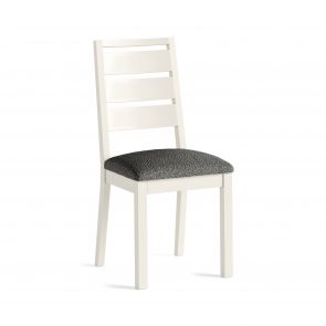 Mansion House White Dining Chair (Bouncle Grey)
