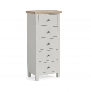 Mansion House Grey 5 Drawer Tall Chest