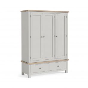 Mansion House Grey Triple Wardrobe