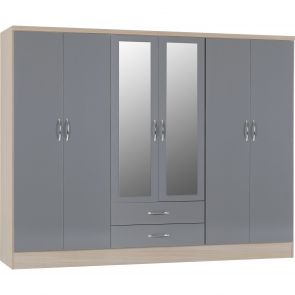Havana 6 Door 2 Drawer Wardrobe