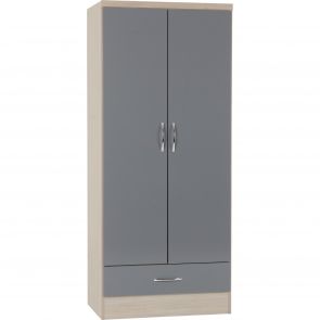 Havana 2 Door 1 Drawer Wardrobe