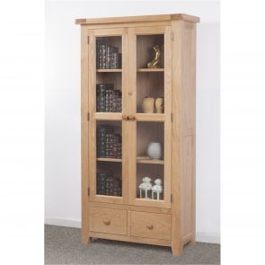 Chalkwell Oak Dining Glass Display Cabinet