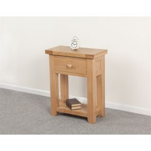 Chalkwell Oak Dining Small Console Table with 1 Drawer