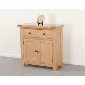 Chalkwell Oak Dining Compact Mini 1 Drw 2 Dr Sideboard