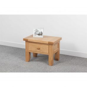 Chalkwell Oak Dining Side Table with 1 Drawer