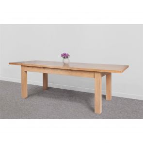 Chalkwell Oak Dining Butterfly Leaf  Large Extending Oak Table 1.8m - 2.4m