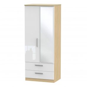 Chelsea 2ft6in 2 Drawer Mirror Robe