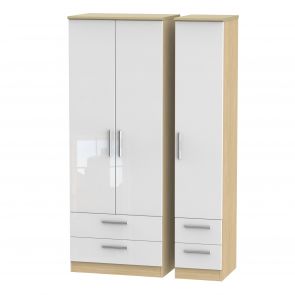 Chelsea Tall Triple 2 Drawer + Drawer Robe