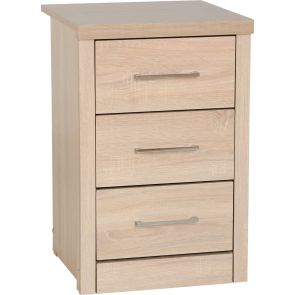 Porto 3 Drawer Bedside