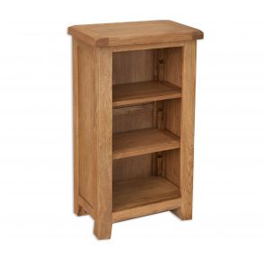 Melksham Oak Small Bookcase/DVD Rack