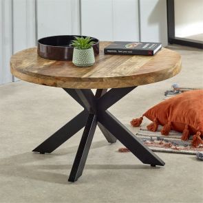 Bombay Dining Coffee Table With Metal Spider Legs