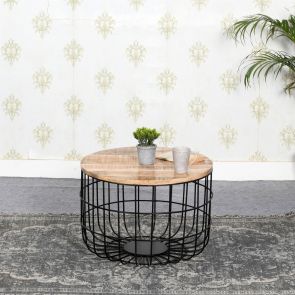 Bombay Dining Wire Coffee Table With Removable Top
