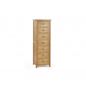 Montrose Oak 7 Drawer Narrow Chest