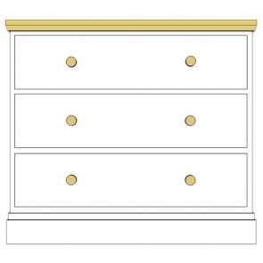 Cornish 3 Drawer Chest