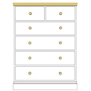 Cornish 4 + 2 Chest Of Drawers