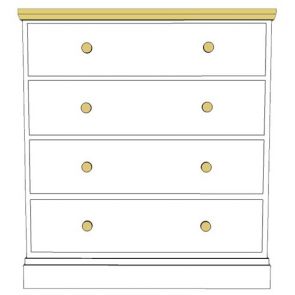 Cornish 4 Drawer Chest