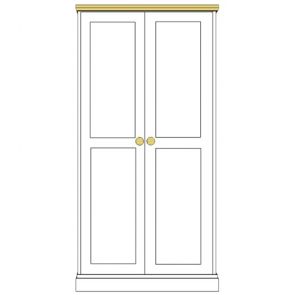 Cornish 2 Door Single Wardrobe