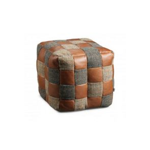 Harlequin Patchwork Poufe