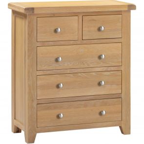 Wembury Oak Bedroom 2 Over 3 Chest