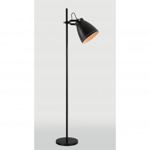 Bfs lighting Beah Adjustable Floor Lamp, 1 x E27, Matt Black/Antique Brass/Khaki IL4277HS