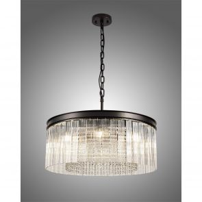 Bfs Lighting Bonni Medium Pendant. 8 Light E14, Brown Oxide IL6767HS