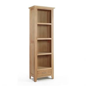 Kingsbridge Oak Dining Tall Narrow Oak Bookcase