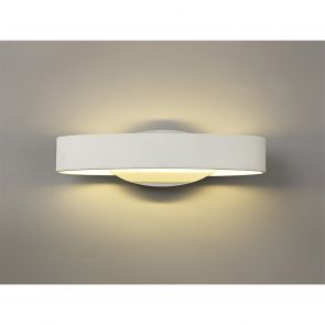Bfs Lighting Brenlee Wall Lamp, 1 x 6W LED, 3000K, 480lm, White/Polished Chrome,     IL8307HS