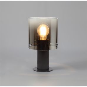 Bfs Lighting 3 Brita Table Lamp, 1 Light Table Lamp E27, Black/Smoke Fade Glass