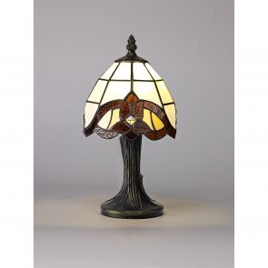  Carly Table Lamp, 1 x E14, Crachel/Amber/Clear Crystal Shade IL4217HS
