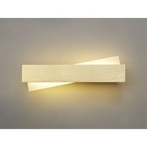 Bfs Lighting Carys Wall Lamp, 1 x 8W LED, 3000K, 640lm, Brushed Gold/Frosted White,     IL340