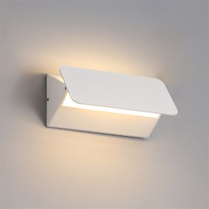 Bfs lighting Chloe Up & Downward Lighting Wall Lamp, 1 x 5W LED, 3000K, 190lm, IP54, Sand Whi