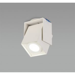  Diana Adjustable Square Spotlight, 1 Light GU10, Sand White, C/O: 62mm IL0837HS