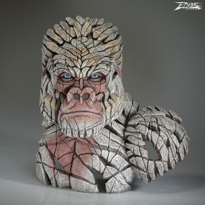 King of the Mountain Gorilla Bust (White)