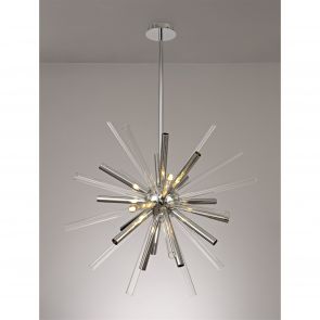 Bfs Lighting Faith Pendant 16 Light G9, Clear & Chrome/Polished Chrome IL2047HS