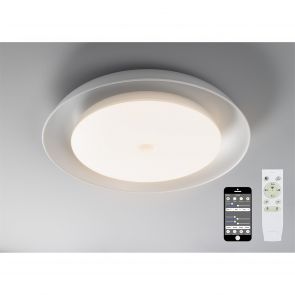 Bfs Lighting Felicia Ceiling, 1 x 36W LED RGB, Tuneable White 3000K-6000K, 1800lm, 10W Speake
