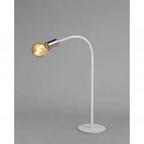 Bfs Lighting Grace Flexible Table Lamp, 1 Light E27 Satin White/Satin Nickel IL5567HS