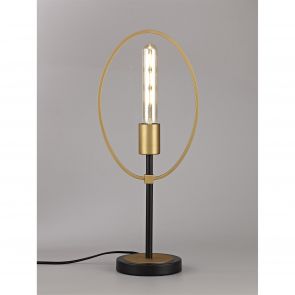 Bfs Lighting Hera Table Lamp, 1 Light E27, Sand Gold/Matt Black IL3147HS