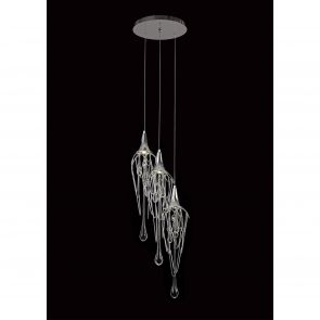 Bfs Lighting Ida Pendant Round, 3 x GU10, Polished Chrome IL6587HS