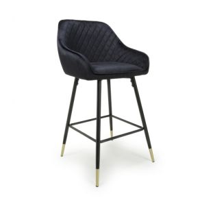 Salcombe Bar Stool Black