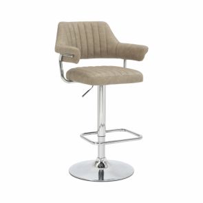 Quartz Gas Lift Mink Bar Stool