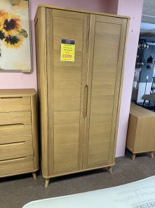 Evesham Oak Bedroom Double Wardrobe