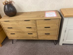 Highland 6 Drawer Wide Chest In Pine