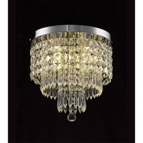  Isabella Ceiling Light, 4 x G9, IP44, Polished Chrome/Crystal IL6507HS