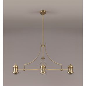 Bfs Lighting Lucinda Frame Only Linear Pendant, 3 x E27, Polished Nickel IL3218HS