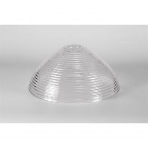 Bfs Lighting Lucinda Round 30cm Prismatic Effect Clear Glass Lampshade IL5218HS