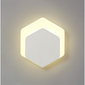 Bfs Lighting Melody Magnetic Base Wall Lamp, 12W LED 3000K 498lm, 15/19cm, Sand White/Acrylic