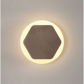 Bfs Lighting Melody Magnetic Base Wall Lamp, 12W LED 3000K 498lm, 15cm Horizontal  19cm Round