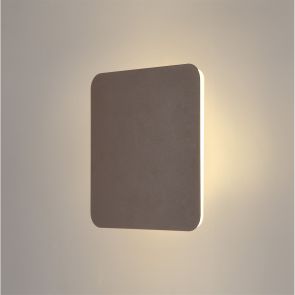 Bfs Lighting Melody Magnetic Base Wall Lamp, 12W LED 3000K 498lm, 20/19cm Square , Coffee/Acr