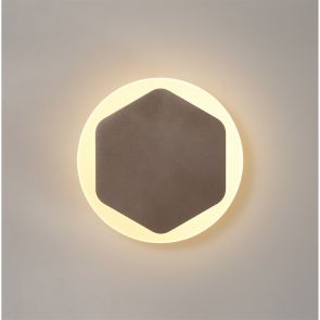 Bfs Lighting Melody Magnetic Base Wall Lamp, 12W LED 3000K 498lm, 15cm Vertical  19cm Round ,