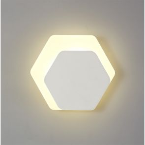 Bfs Lighting Melody Magnetic Base Wall Lamp, 12W LED 3000K 498lm, 15/19cm, Sand White/Acrylic